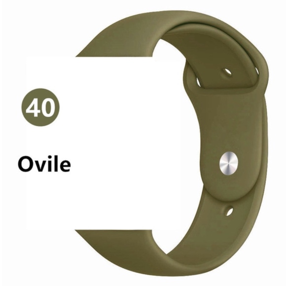 Accessories - NEW Olive Silicone Band For Apple Watch
